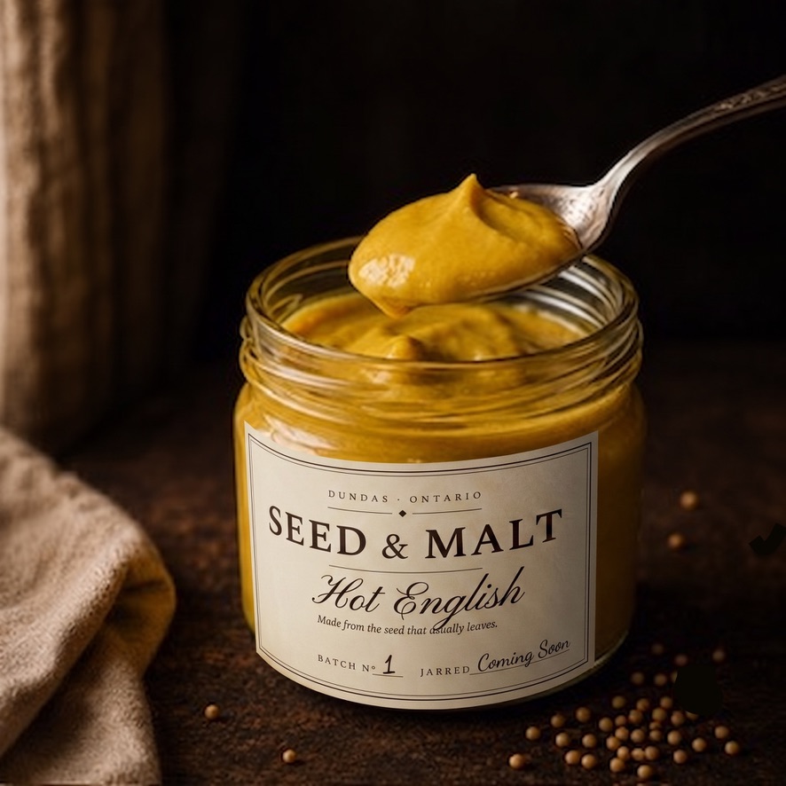 Hot English &mdash; bright yellow smooth mustard