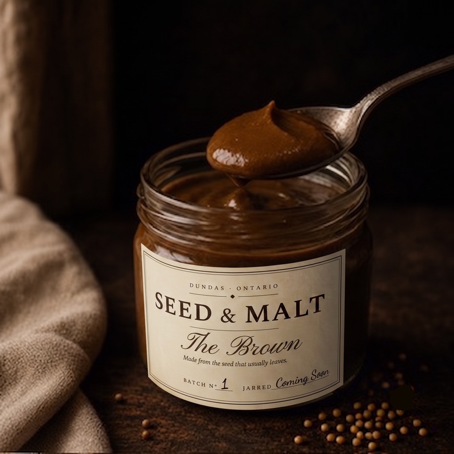 The Brown &mdash; dark, smooth brown mustard
